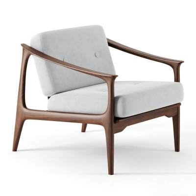 北欧实木休闲椅